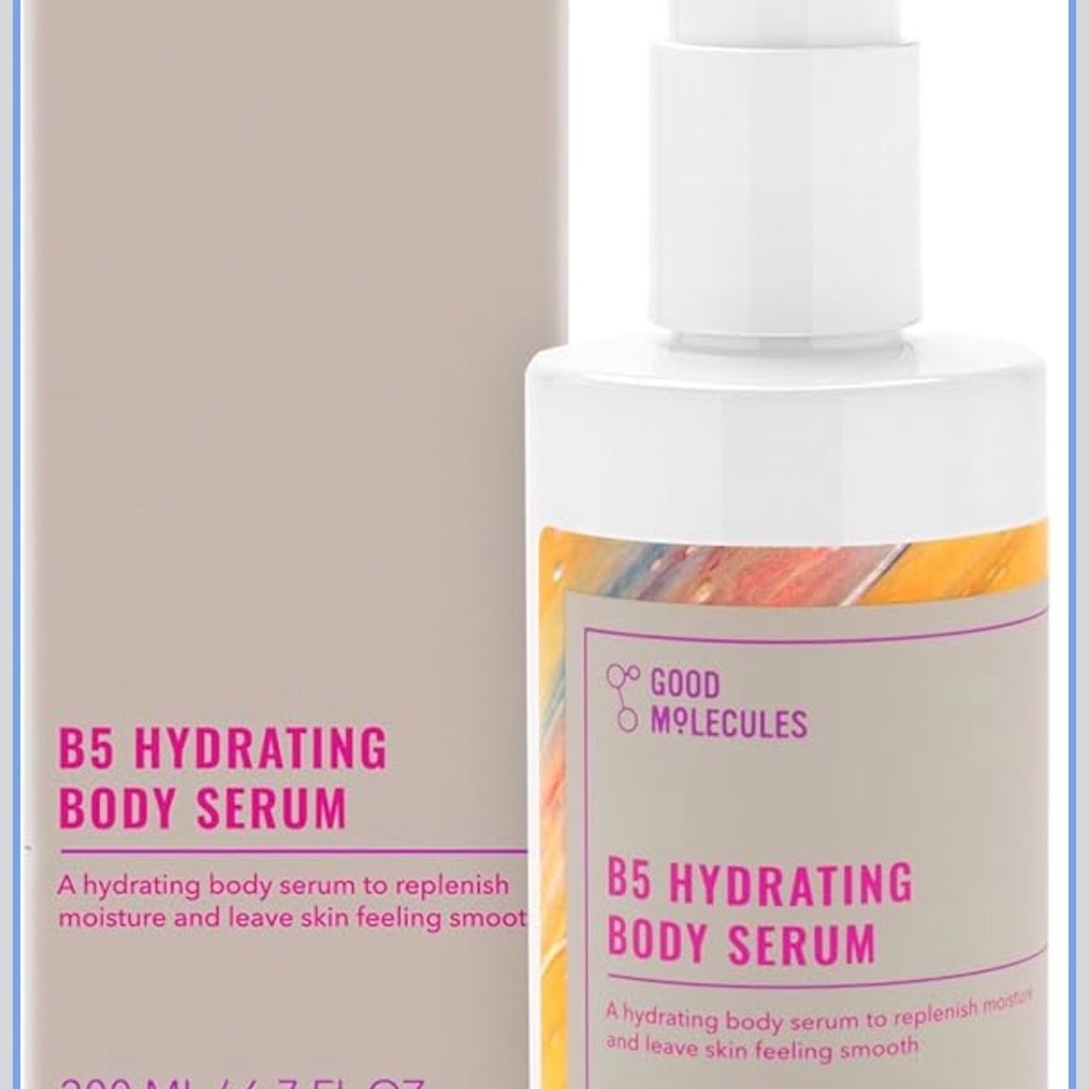 Good Molecules B5 Hydrating Body Serum — White with Pink Accents